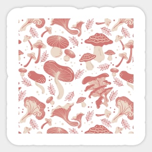 Mushroom Fall Pattern Sticker